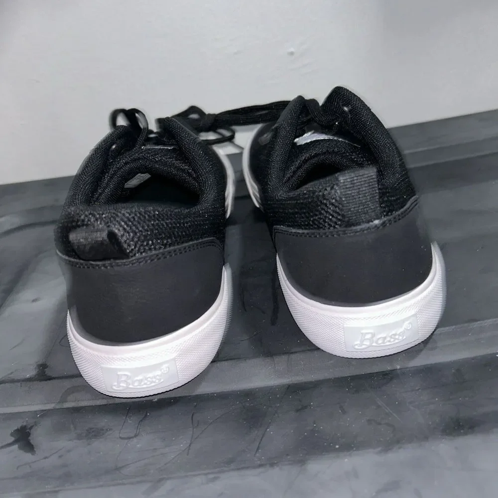 G.H. Bass & Co. Men's Bareboat-Mesh Sneakers Low-Top Shoes Black‎